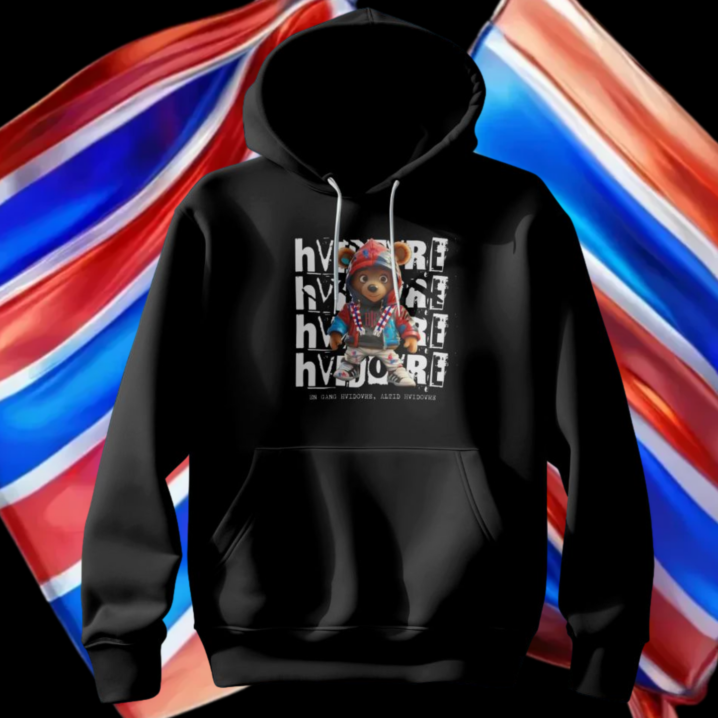 Hvidovre Hoodie m. figur.